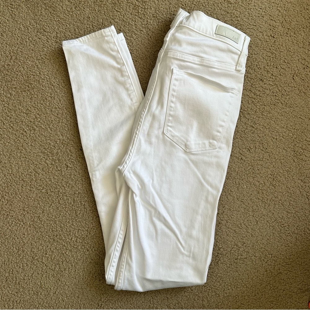 Abercrombie & Fitch Ultra High Rise White Jean Legging - Picture 2 of 2
